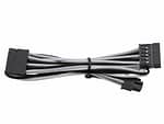 Corsair - Premium Individually Sleeved SATA Cable - White/Black