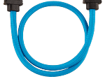 CorsairPremium Sleeved SATA 6Gbps 30cm Cable — Blue