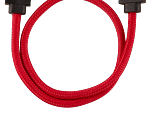 Corsair Premium Sleeved SATA 6Gbps 30cm 90° Connector Cable — Red