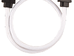 Corsair Premium Sleeved SATA 6Gbps 30cm Cable — White