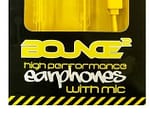 Bounce BO-1002-YL Jive Yellow Earphones