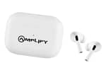 Amplify Note X Series TWS Earphones + Charging Case - White Case + White Cover