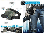 Promate Bolster Universal SLR Holster with Quick Release Latch - Camouflage, Retail Box, 1 Year Warranty