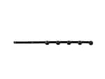 Flat Bar 5 wire Straight Black P/coated Bracket