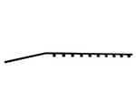 Sq tubing 10wire angled blck p/coat brck