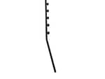 Sq Tubing 8wire Angled Black P/coated Bracket