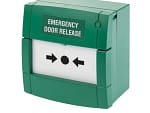 Emergency Break Glass Green Single Resettable Pole