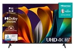 Hisense 85". Display diagonal: 2.16 m (85"), Display resolution: 3840 x 2160 pixels, HD type: 4K Ultra HD