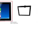 Poslab Spare Part PCAP Touch panel 15'' with front bezel 4608-ITIC1500+5205-W6615012