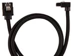 Corsair Sleeved SATA 6Gbps 60cm 90° Connector Cable - Black