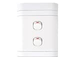Lesco Flush Cover with 2 Lever 1 Way Switch