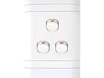 Lesco Flush Cover with 3 Lever 1 Way Switch