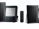 2 x SWITCHED  100W Solar Floodlight with Remote
